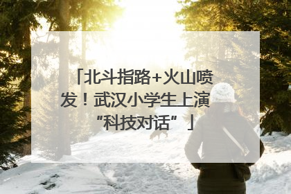 北斗指路+火山喷发！武汉小学生上演“科技对话”