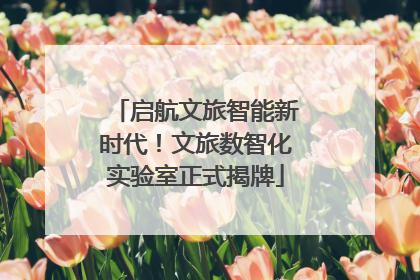 启航文旅智能新时代！文旅数智化实验室正式揭牌