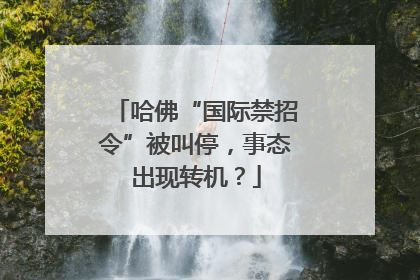 哈佛“国际禁招令”被叫停，事态出现转机？
