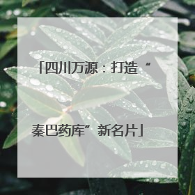 四川万源：打造“秦巴药库”新名片