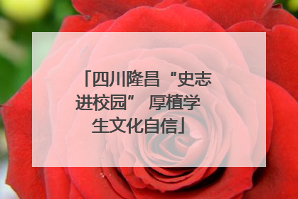 四川隆昌“史志进校园” 厚植学生文化自信