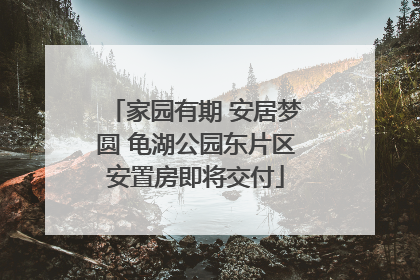 家园有期 安居梦圆 龟湖公园东片区安置房即将交付