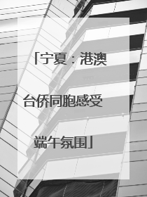 宁夏：港澳台侨同胞感受端午氛围