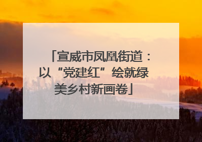宣威市凤凰街道：以“党建红”绘就绿美乡村新画卷