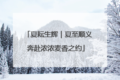 夏耘生辉｜夏至顺义奔赴浓浓麦香之约