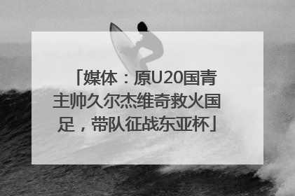 媒体：原U20国青主帅久尔杰维奇救火国足，带队征战东亚杯