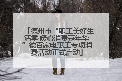 德州市“职工美好生活季·暖心消费嘉年华”德百家电惠工专项消费活动正式启动