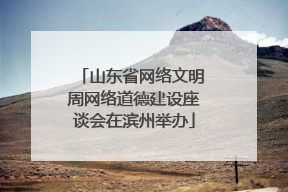 山东省网络文明周网络道德建设座谈会在滨州举办