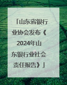 山东省银行业协会发布《2024年山东银行业社会责任报告》