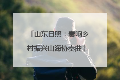 山东日照：奏响乡村振兴山海协奏曲