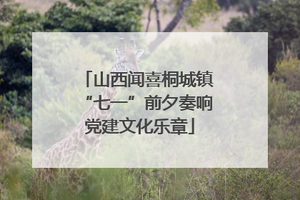山西闻喜桐城镇“七一”前夕奏响党建文化乐章