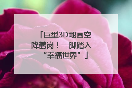 巨型3D地画空降鹤岗！一脚踏入“幸福世界”