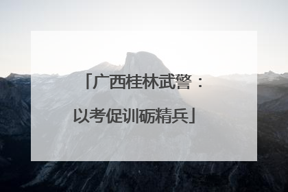 广西桂林武警：以考促训砺精兵