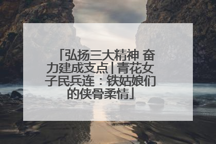 弘扬三大精神 奋力建成支点│青花女子民兵连：铁姑娘们的侠骨柔情