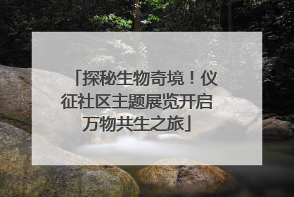 探秘生物奇境！仪征社区主题展览开启万物共生之旅