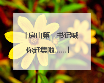 房山第一书记喊你赶集啦……