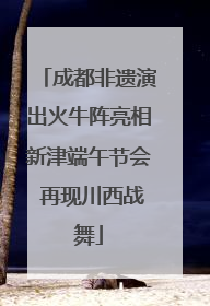 成都非遗演出火牛阵亮相新津端午节会 再现川西战舞