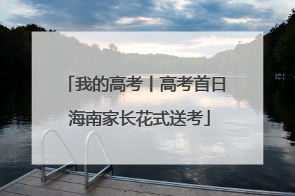 我的高考丨高考首日 海南家长花式送考