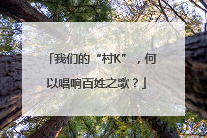 我们的“村K”，何以唱响百姓之歌？
