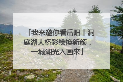我来邀你看岳阳丨洞庭湖大桥彩绘换新颜，一城湖光入画来