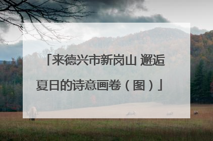 来德兴市新岗山 邂逅夏日的诗意画卷（图）