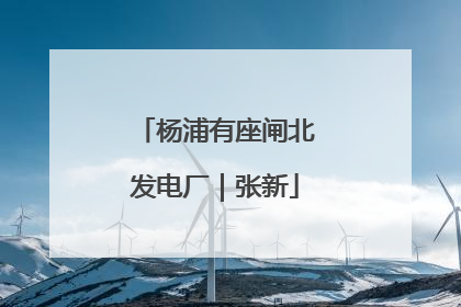 杨浦有座闸北发电厂｜张新