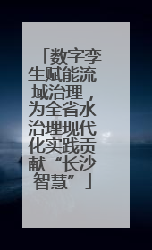 数字孪生赋能流域治理，为全省水治理现代化实践贡献“长沙智慧”