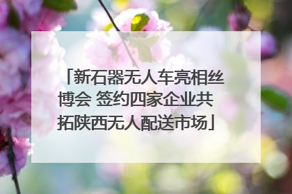 新石器无人车亮相丝博会 签约四家企业共拓陕西无人配送市场