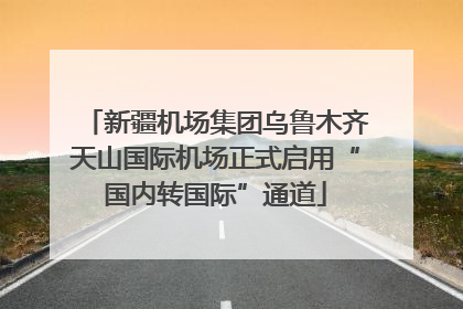 新疆机场集团乌鲁木齐天山国际机场正式启用“国内转国际”通道