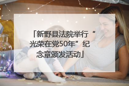 新野县法院举行“光荣在党50年”纪念章颁发活动