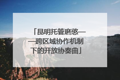昆明托管磨憨——跨区域协作机制下的开放协奏曲