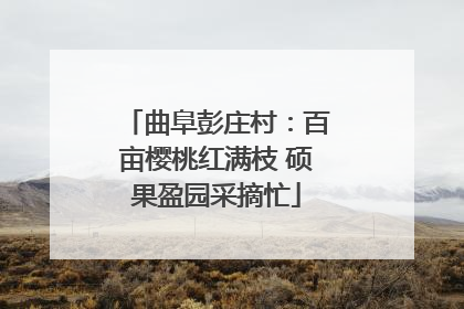 曲阜彭庄村：百亩樱桃红满枝 硕果盈园采摘忙