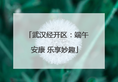 武汉经开区：端午安康 乐享妙趣