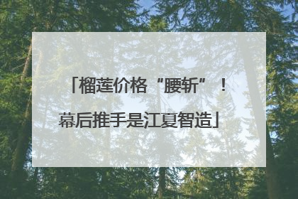 榴莲价格“腰斩”！幕后推手是江夏智造