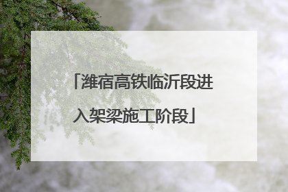 潍宿高铁临沂段进入架梁施工阶段