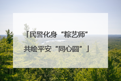 民警化身“粽艺师” 共绘平安“同心圆”