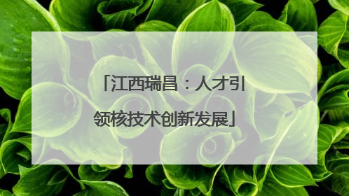江西瑞昌：人才引领核技术创新发展