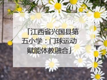 江西省兴国县第五小学：门球运动赋能体教融合
