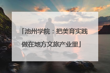 池州学院：把美育实践做在地方文旅产业里