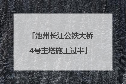 池州长江公铁大桥4号主塔施工过半
