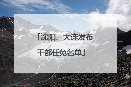 沈阳、大连发布干部任免名单