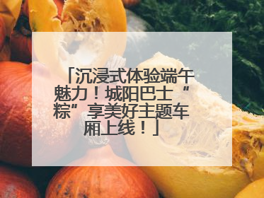沉浸式体验端午魅力！城阳巴士“粽”享美好主题车厢上线！