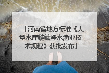 河南省地方标准《大型水库鲢鳙净水渔业技术规程》获批发布