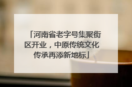 河南省老字号集聚街区开业，中原传统文化传承再添新地标