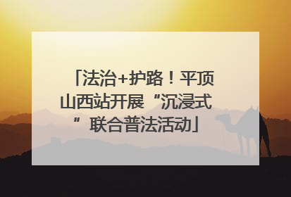 法治+护路！平顶山西站开展“沉浸式”联合普法活动