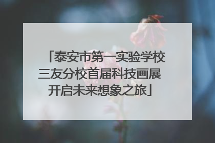 泰安市第一实验学校三友分校首届科技画展开启未来想象之旅