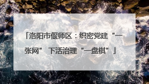 洛阳市偃师区：织密党建“一张网” 下活治理“一盘棋”