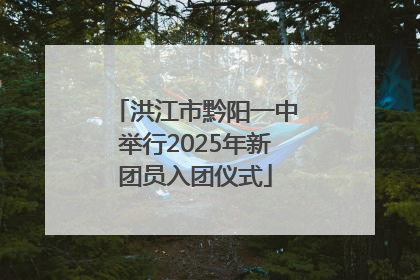洪江市黔阳一中举行2025年新团员入团仪式