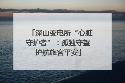 深山变电所“心脏守护者”：孤独守望护航旅客平安