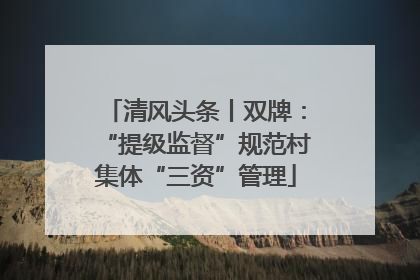 清风头条丨双牌：“提级监督”规范村集体“三资”管理